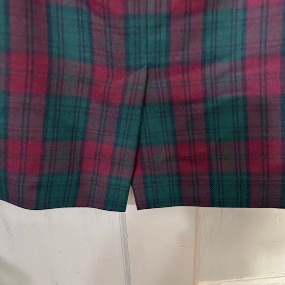 Rena Rowan for Saville Skirt Women's‎ Wool Plaid Pencil Size 14 Dark Academia - Picture 4 of 5